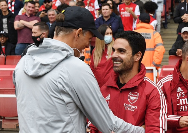 HLV Arteta đánh giá rất cao đồng nghiệp Tuchel