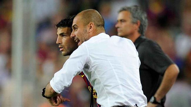 Fabregas Pep Guardiola