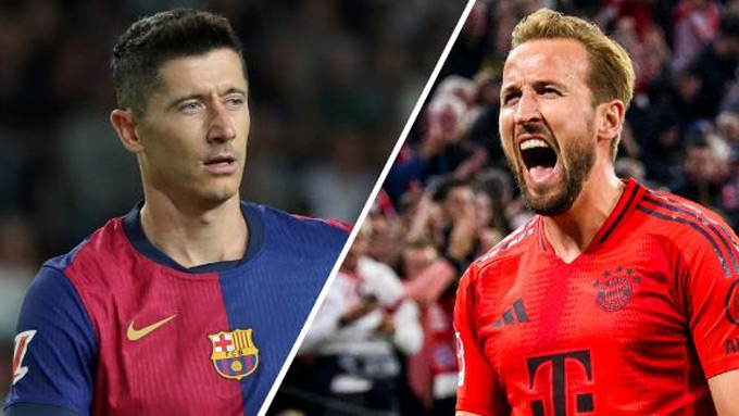 Lewandowski và Kane là những tiền đạo hay nhất thế giới