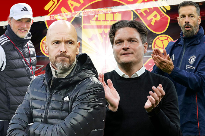 Terzic (giữa) là ứng viên mới nhất có khả năng thay Ten Hag cùng với Tuchel và Van Nistelrooy