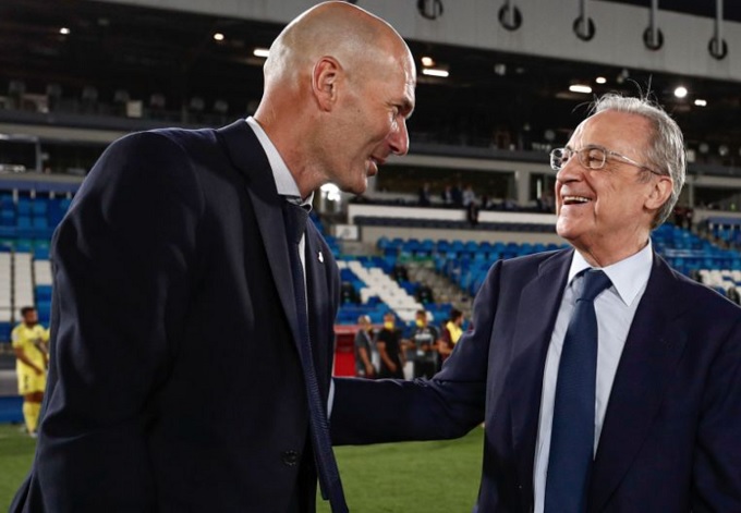 Zidane từng làm việc dưới thời Perez