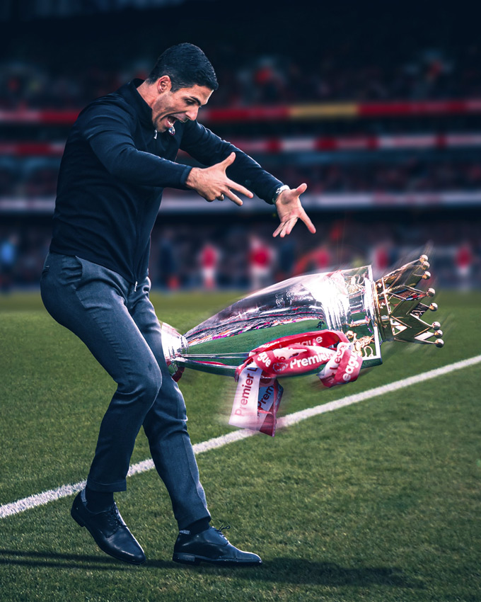 Mới vòng 10 nhưng Arteta và các học trò có vẻ đã buông cúp vô địch Premier League