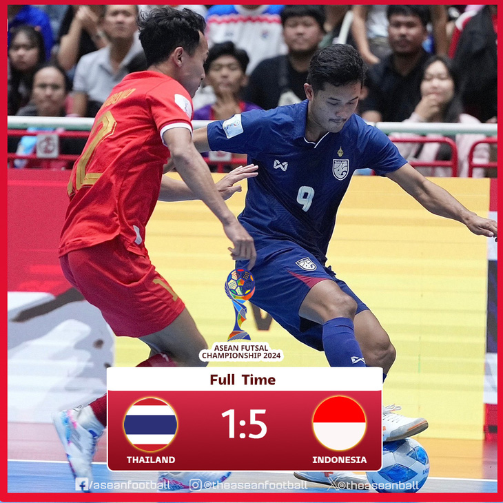 Đè bẹp Thái Lan 5-1, Indonesia hẹn tuyển futsal Việt Nam ở chung kết - Ảnh 1.