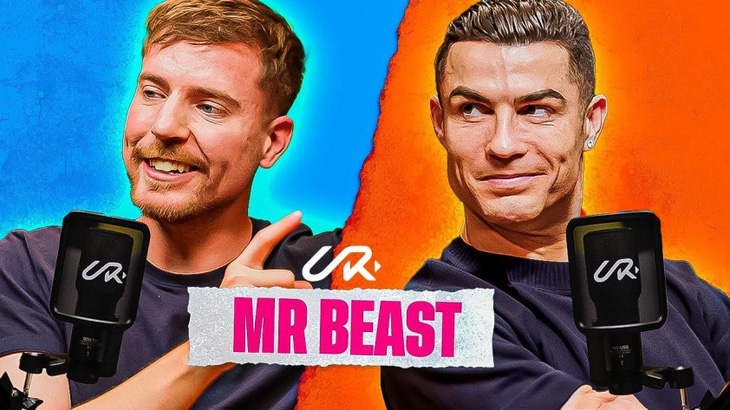 Ronaldo cùng youtuber Mr Beast 'phá đảo' internet - Ảnh 1.