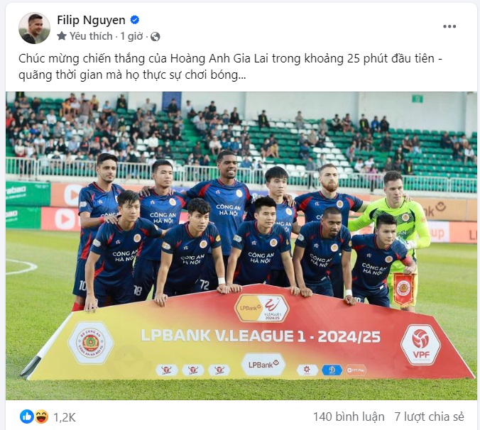 Filip Nguyễn chê lối đá của HAGL 1