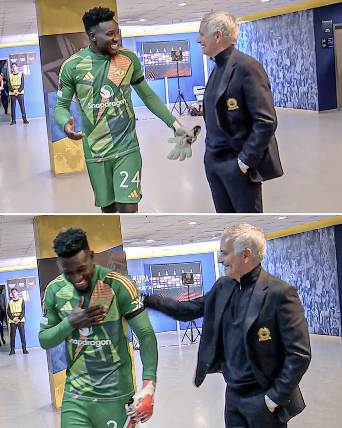 Mourinho khen ngợi Onana trong đường hầm