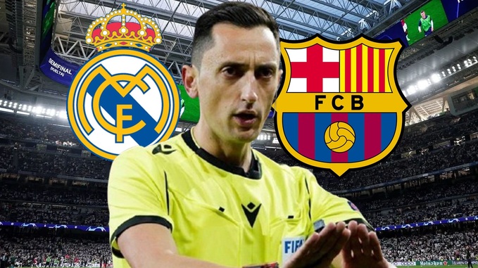 Trọng tài Sanchez Martinez không phải là "bạn" của cả Real Madrid lẫn Barca.