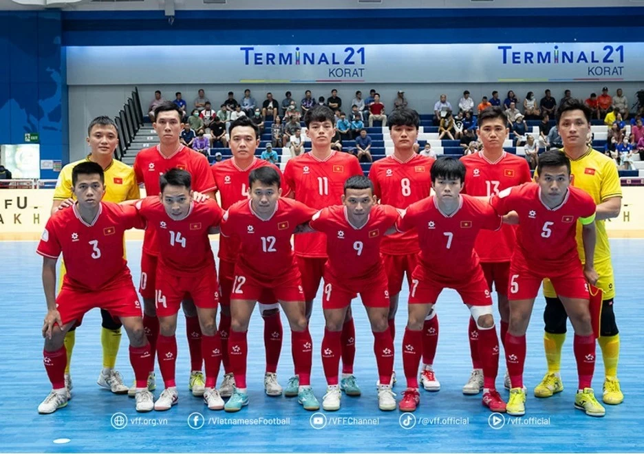 Tuyển Futsal Việt Nam tự tin làm nên lịch sử. (Nguồn: VFF)