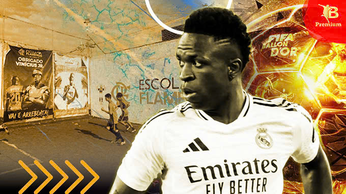 Vinicius, từ cậu bé con nhà nghèo đến Quả bóng vàng 2024