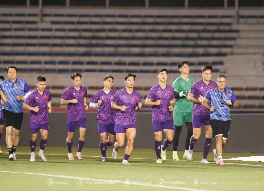 ASEAN Cup 2024: Hình ảnh đội tuyển Việt Nam tập luyện tại Philippines