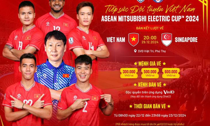 Vé xem đội tuyển Việt Nam tại bán kết ASEAN Cup 2024 hết sạch chỉ sau 15 phút mở bán - Ảnh 1.