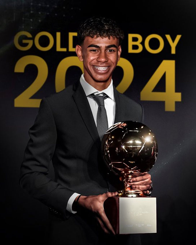 Yamal giành giải Golden Boy 2024