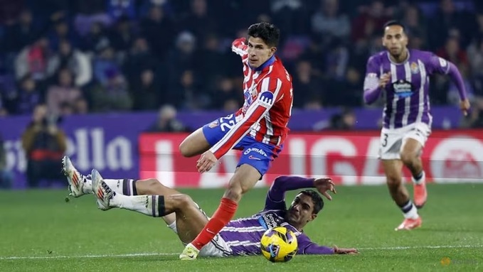 Các cầu thủ Atletico tung hoành trên sân của Valladolid