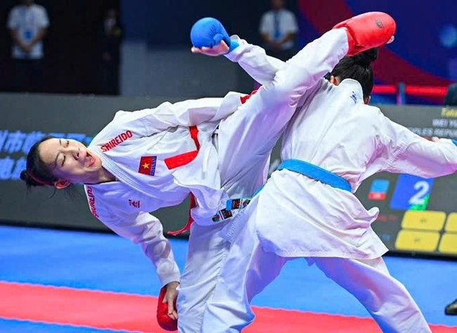 Karate Việt Nam học hỏi ở giải thế giới - Ảnh 1.