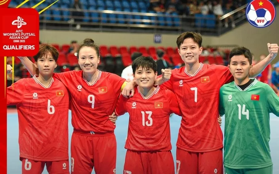 Vòng loại futsal nữ 2025: Đội tuyển futsal nữ Việt Nam thắng đậm Myanmar